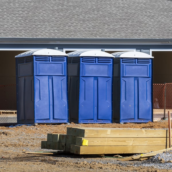 how can i report damages or issues with the portable restrooms during my rental period in Williamstown